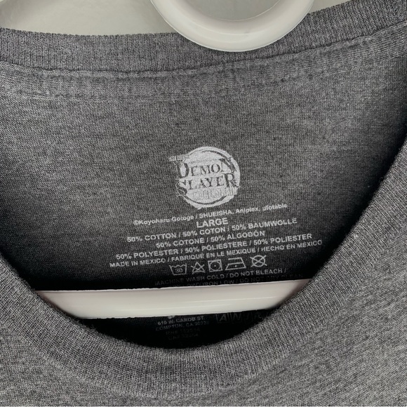 Demon Slayer Mugen Train The Movie Anime Animated Gray Adult T-shirt Large - Picture 3 of 4